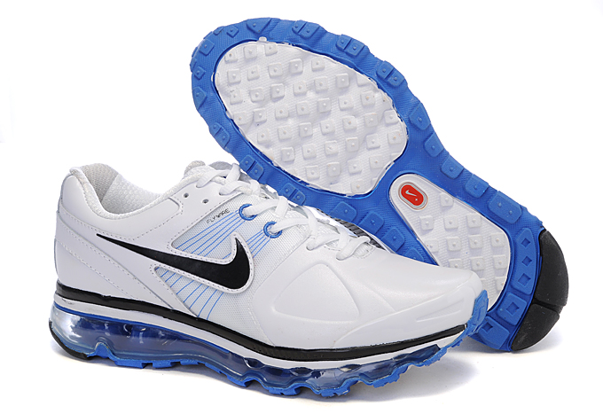 Mens Nike Air Max 2010 White Blue Black